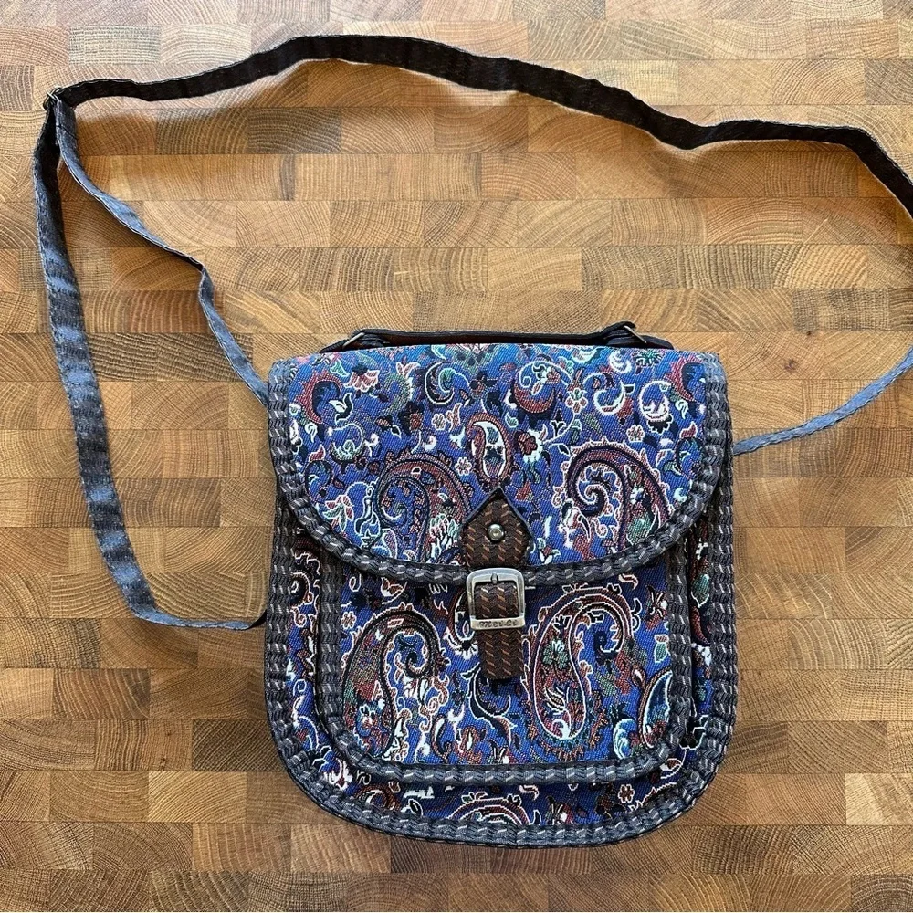 Paisley Patterned Crossbody Bag - Picture 1 of 7